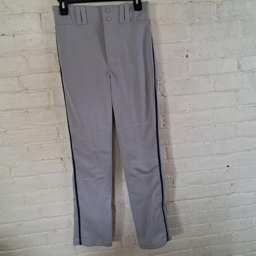 Champro MVP Open Bottom Baseball Pant Youth Large Grey Softball Pants